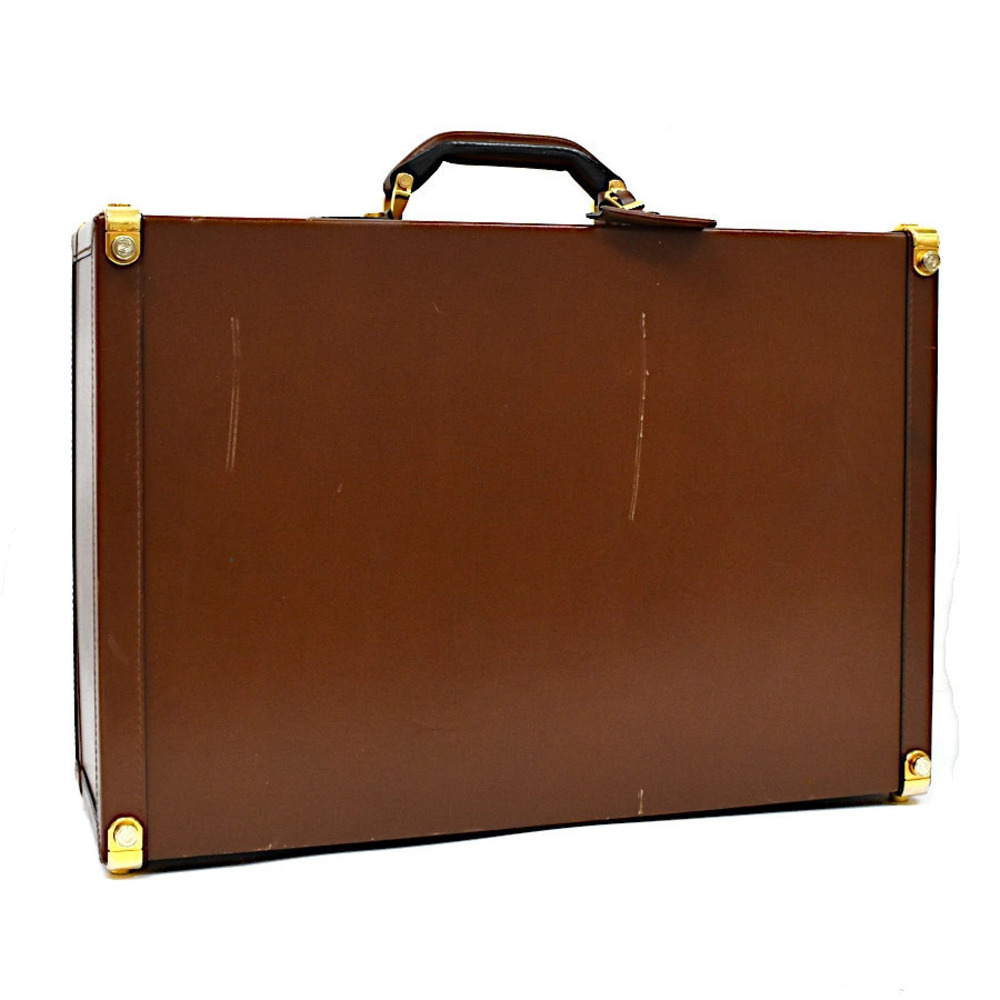 Loewe Attache Case Trunk Leather Brown
